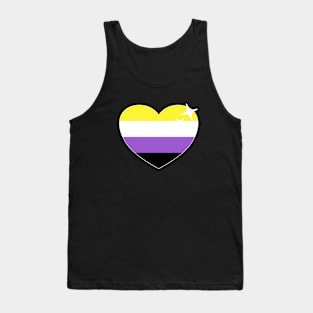 Nonbinary Flag - Nonbinary Heart Tank Top